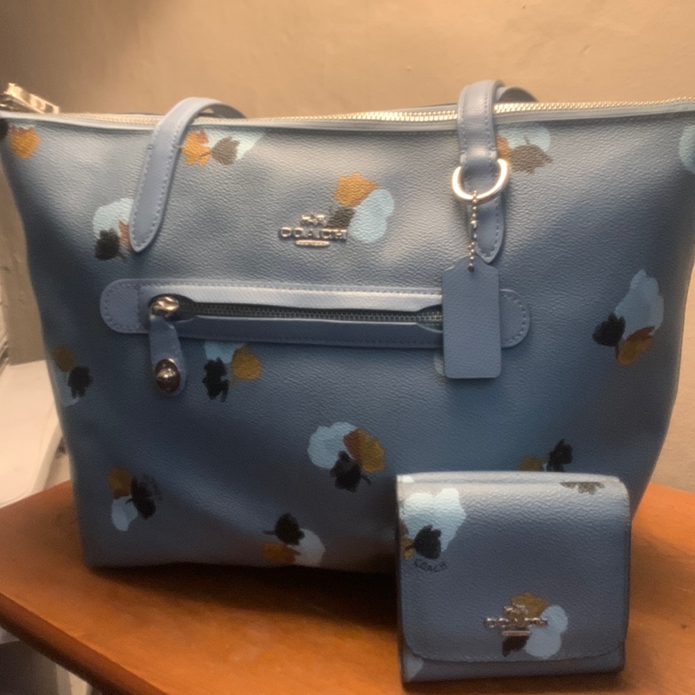 Coach Purse light Blue